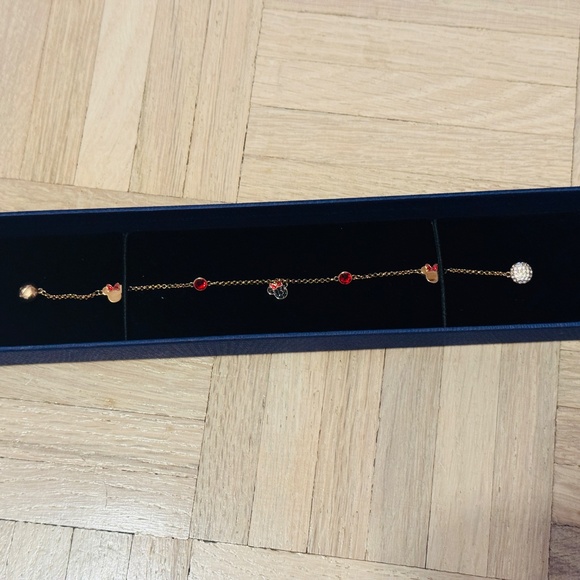 Swarovski Minnie Mouse Charm Bracelet - Picture 2 of 2